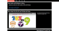 Desktop Screenshot of malaysiantvonline.com