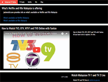 Tablet Screenshot of malaysiantvonline.com